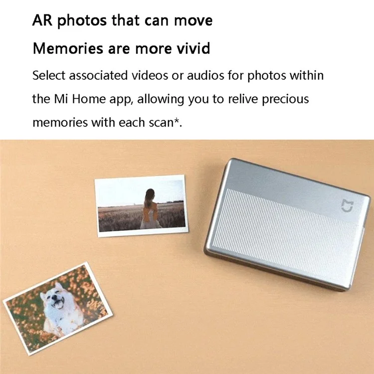 XIAOMI MIJIA 1S Stampante Fotografica Portatile Wireless Senza Inchiostro Mini Bluetooth Stampante Termica
