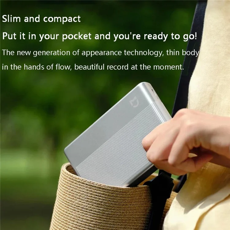 XIAOMI MIJIA 1S Stampante Fotografica Portatile Wireless Senza Inchiostro Mini Bluetooth Stampante Termica