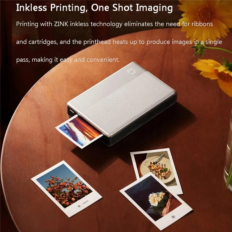 XIAOMI MIJIA 1S Stampante Fotografica Portatile Wireless Senza Inchiostro Mini Bluetooth Stampante Termica
