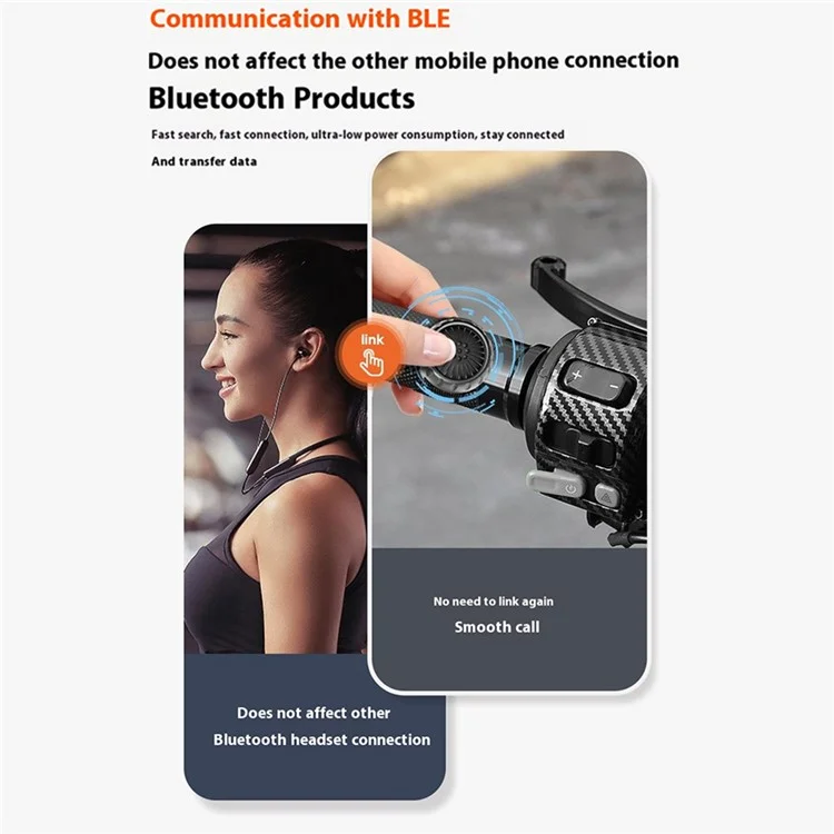 YPC21 per Zello IP67 Waterproof Wireless Bluetooth PTT Button Switch per Ios / Android