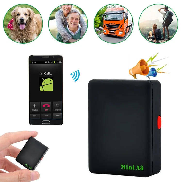 A8 Mini Vehicle Locator Car GPS Tracker Pet Anti-Lost Tracking Device Kids Locator SOS Emergency Call