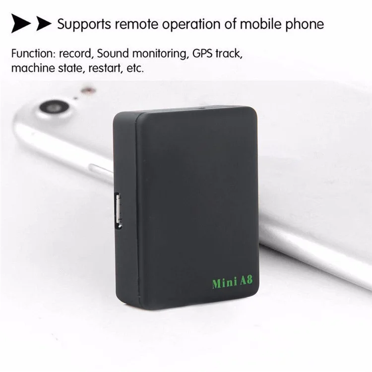 A8 Mini Vehicle Locator Car GPS Tracker Pet Anti-Lost Tracking Device Kids Locator SOS Emergency Call