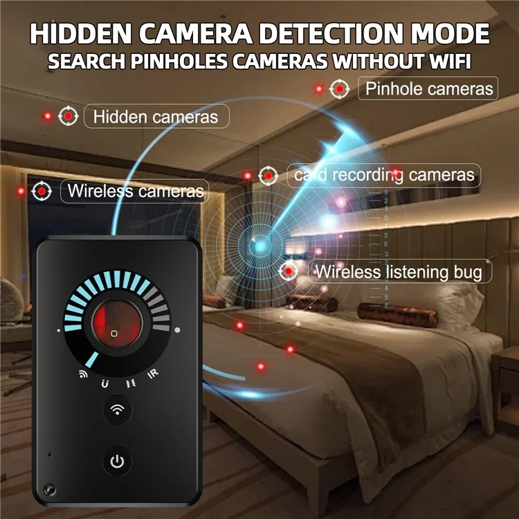 Card007pro Ultra Thin Anti-Spy RF Signal Detection Hotel Pinhole Camera Detector Card