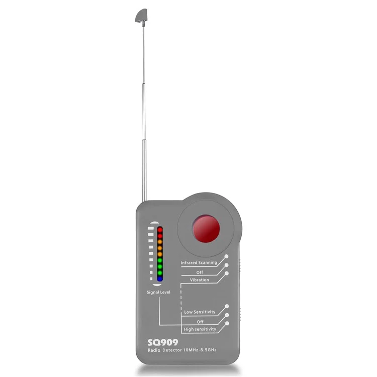 SQ909 Drahtloser RF-Signaldetektor, versteckte Kameradetektoren, GPS-Tracker, Scanning-Gerät