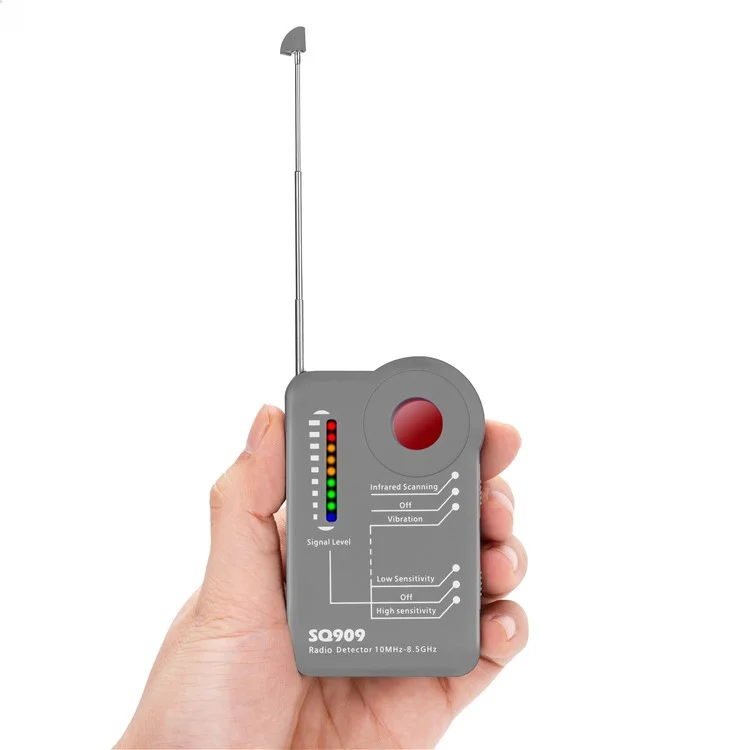 SQ909 Drahtloser RF-Signaldetektor, versteckte Kameradetektoren, GPS-Tracker, Scanning-Gerät