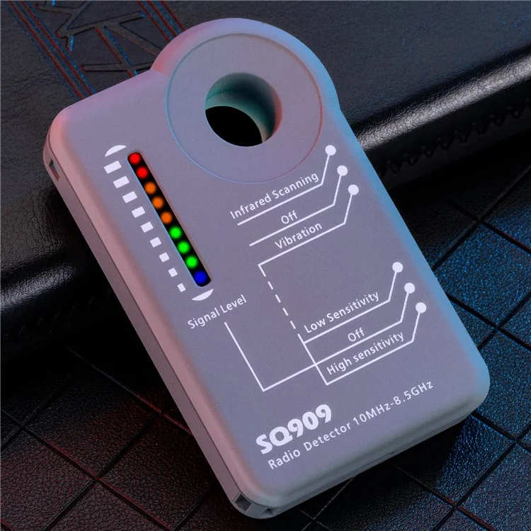 SQ909 Drahtloser RF-Signaldetektor, versteckte Kameradetektoren, GPS-Tracker, Scanning-Gerät