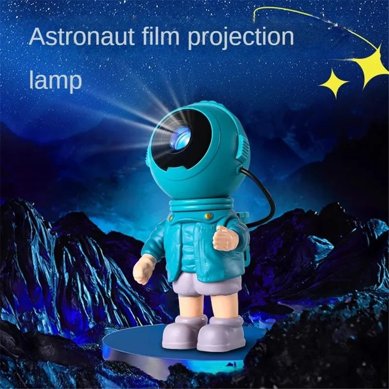 k2301 Green Astronaut Projector Lamp 18 Projection Patterns Starry Sky Projection Lamp