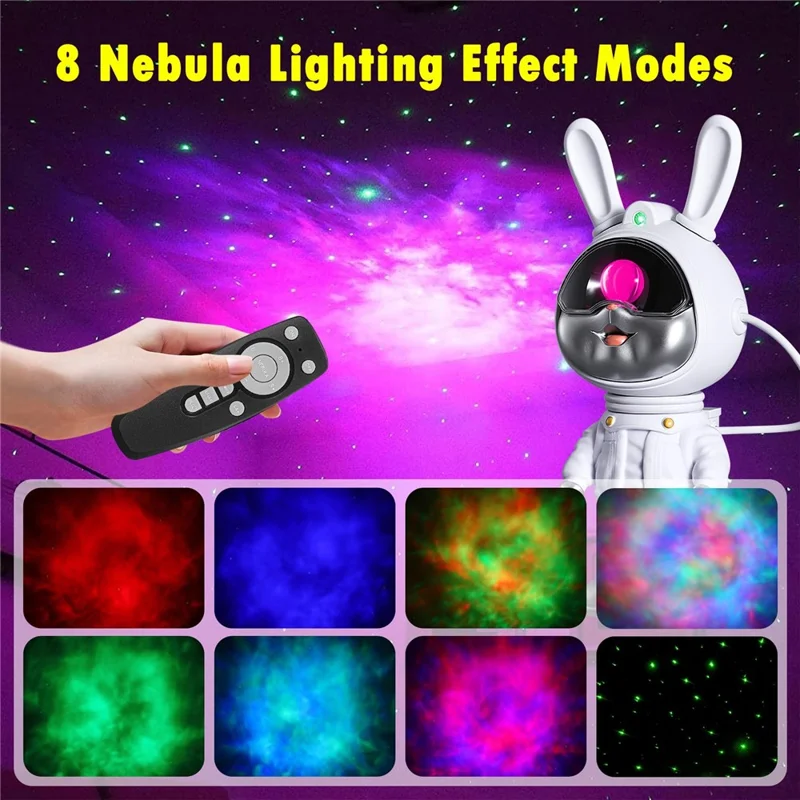 k2309 Space Rabbit Brightness Adjustable Starry Sky Projection Lamp Atmosphere Night Light