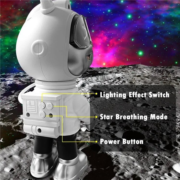 k2309 Space Rabbit Brightness Adjustable Starry Sky Projection Lamp Atmosphere Night Light
