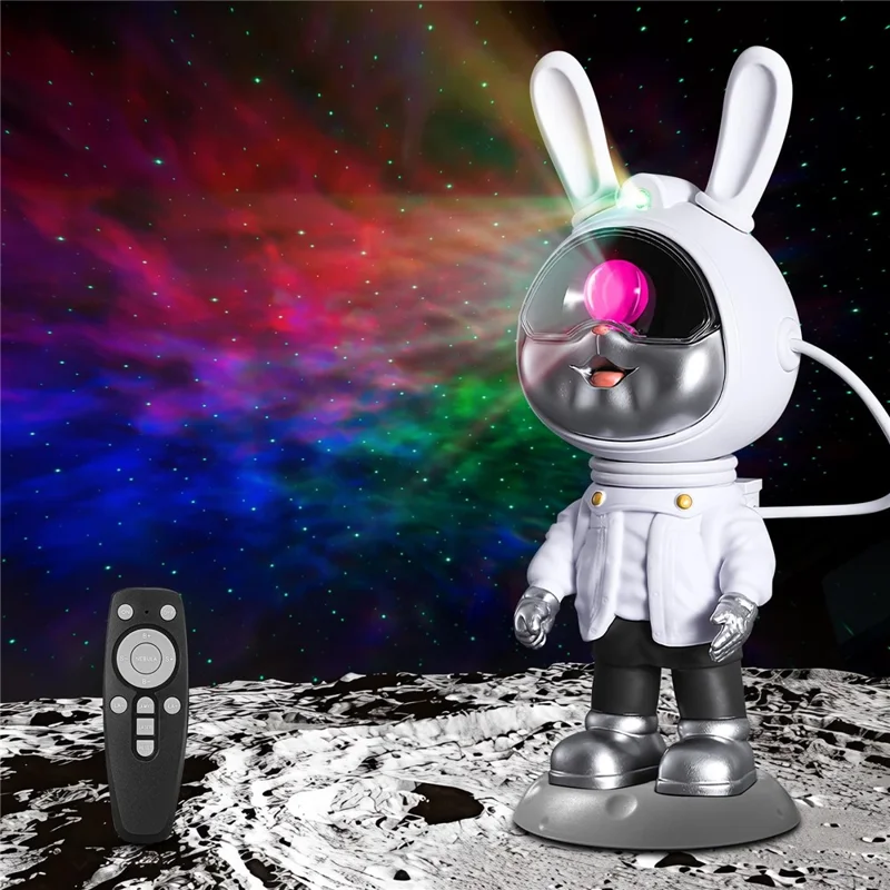 k2309 Space Rabbit Brightness Adjustable Starry Sky Projection Lamp Atmosphere Night Light