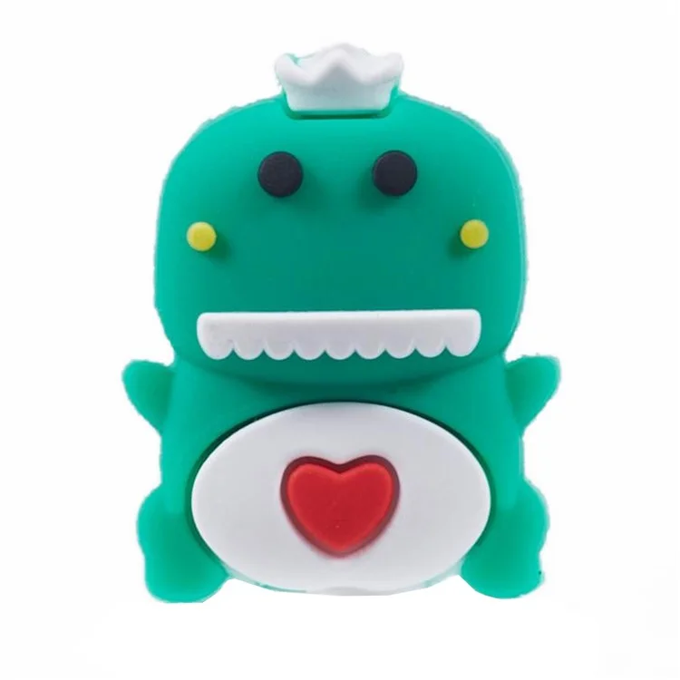 Cartoon Silicone Cable Protector Cord Saver USB Cable Buddies Holder for Smartphone - B