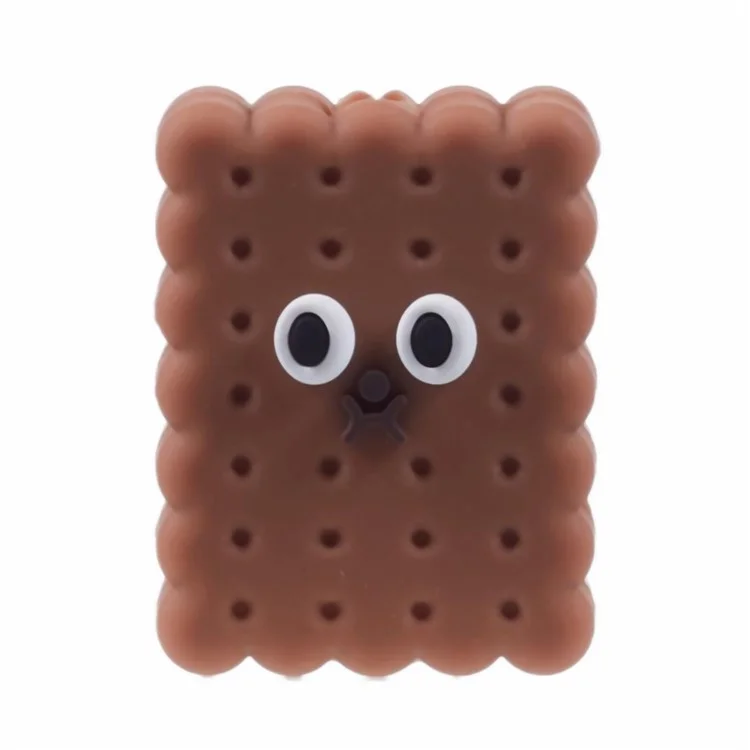 Cartoon Silicone Cable Protector Cord Saver USB Cable Buddies Holder for Smartphone - E