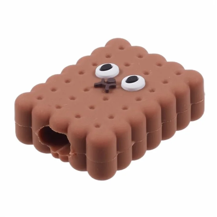Cartoon Silicone Cable Protector Cord Saver USB Cable Buddies Holder for Smartphone - E