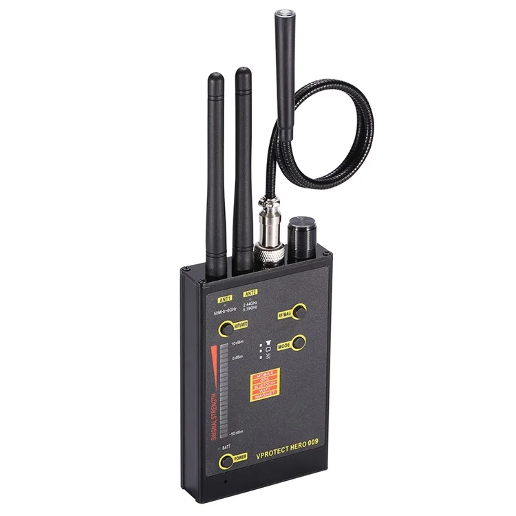 Hero 009 Digital Wireless RF Signal Detector GPS Tracker with Antennas
