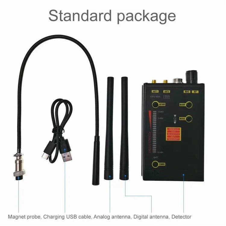 Hero 009 Digital Wireless RF Signal Detector GPS Tracker with Antennas