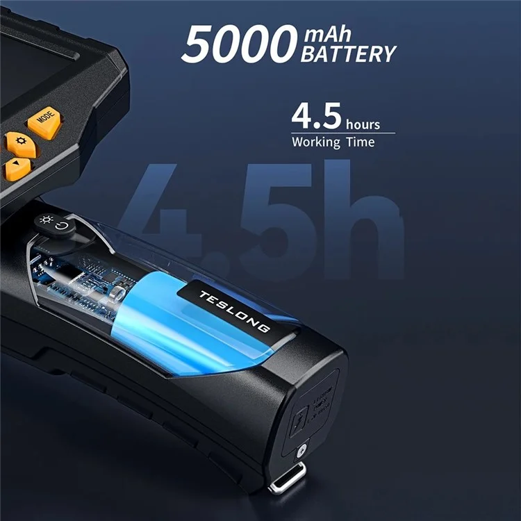 Teslong NTS300 1m Fil 5,0 Pouces Endoscope HD Endoscope 8 mm Double D'objectif Inspection de Cascope