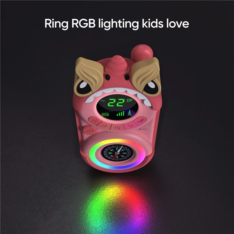 DJ400 2pcs / Establezca Mini Walkie Talkie Con Compass 3 km de Radio Hom Mano Para Niños Juguete Educativo