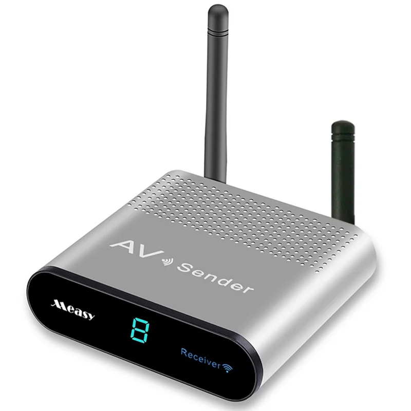 MEASY AV230 300m Range 2.4G Wireless HD Video Transmitter and Receiver with IR Antenna - US Plug