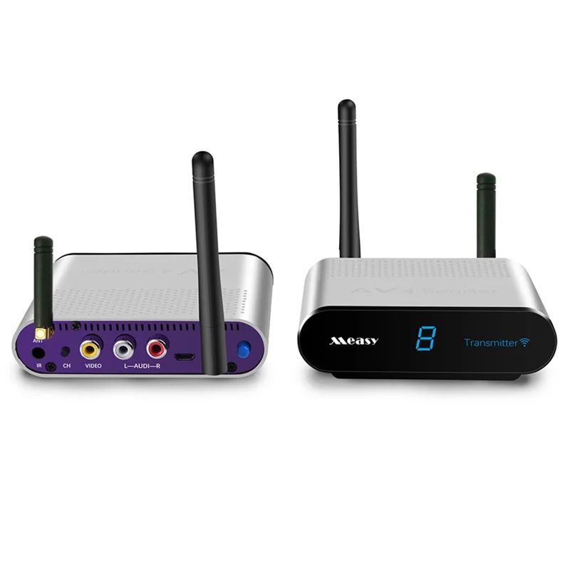 MEASY AV230 300m Range 2.4G Wireless HD Video Transmitter and Receiver with IR Antenna - US Plug