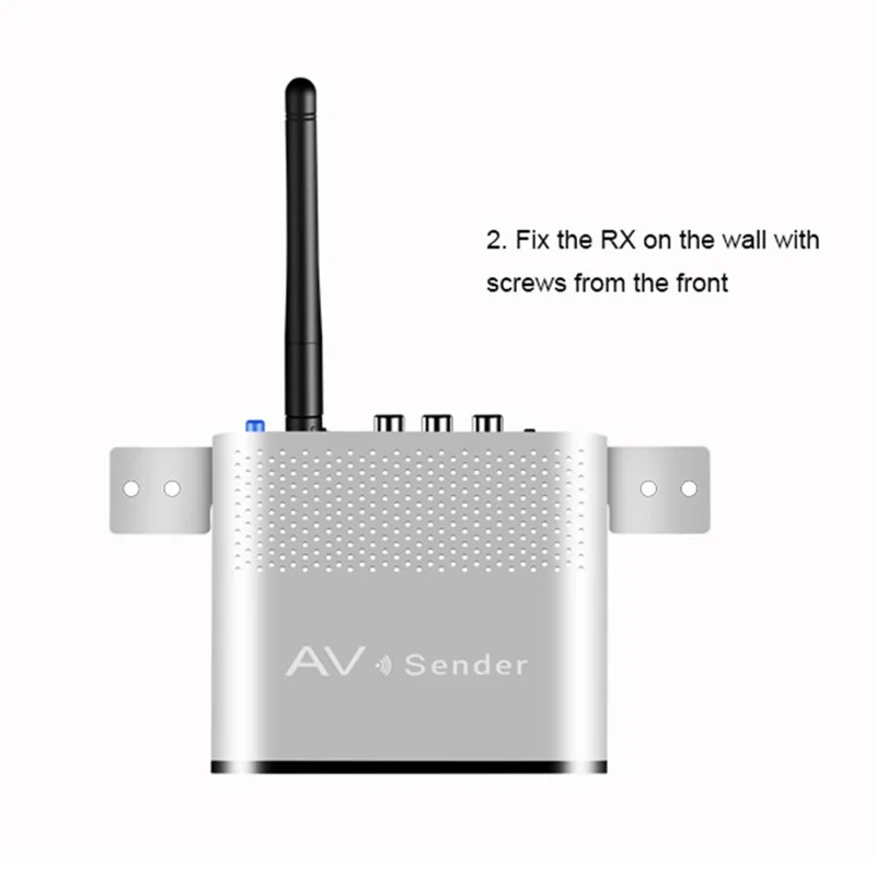 MEASY AV230 300m Range 2.4G Wireless HD Video Transmitter and Receiver with IR Antenna - US Plug
