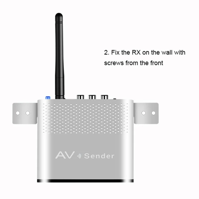 MEASY AV220 200m Range 2.4G Wireless HD Video Transmitter and Receiver with IR Antenna - US Plug