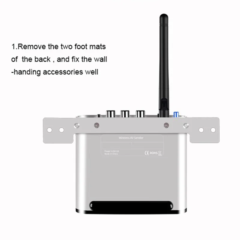 MEASY AV220 200m Range 2.4G Wireless HD Video Transmitter and Receiver with IR Antenna - US Plug