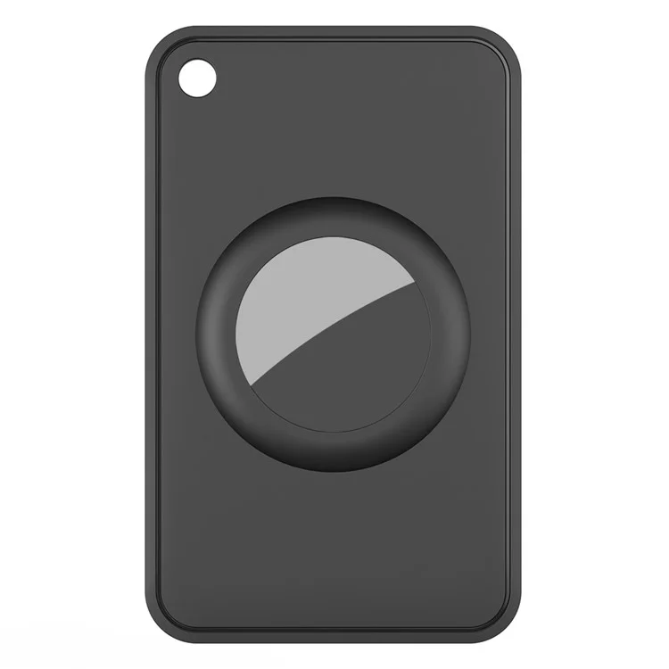 For AirTag Bluetooth-compatible Tracker Wallet Holder Card Slim Card Insert Attachment Anti-Lost - Black