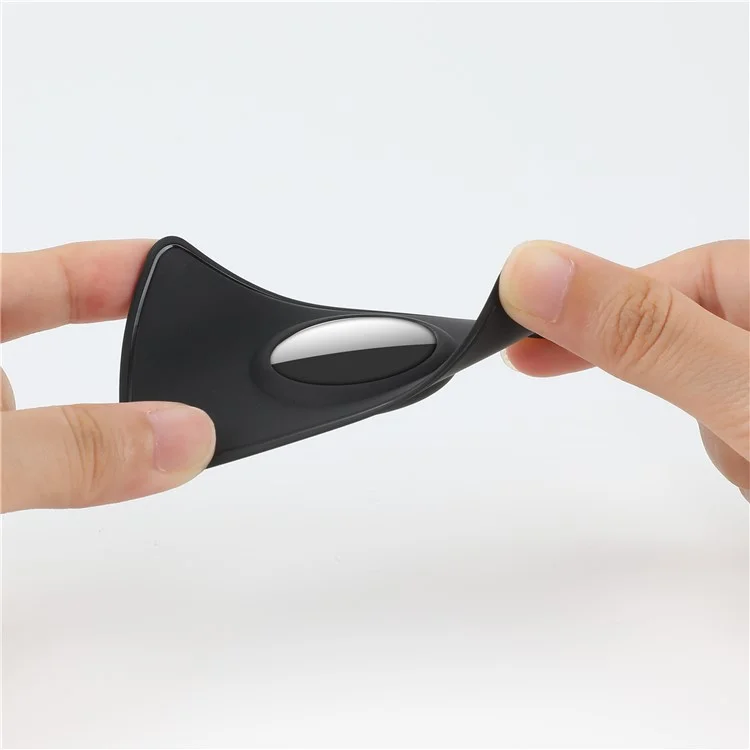 For AirTag Bluetooth-compatible Tracker Wallet Holder Card Slim Card Insert Attachment Anti-Lost - Black