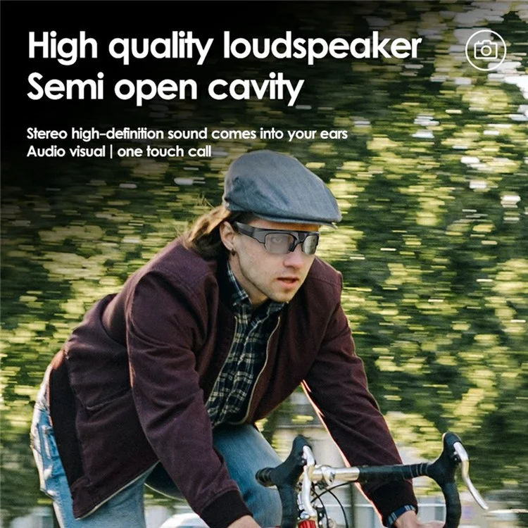 XV16 2K Video Kamera Smart Brille Bluetooth Sporthoerer ohne Speicherkarte (CE-zertifiziert)