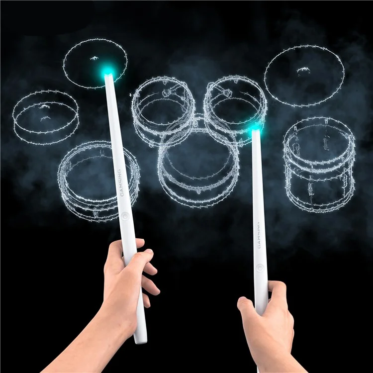 GAMSING GRA2 Air Drum Set with Bluetooth-compatible Speaker, Sticks Portable Drumstick Playset
