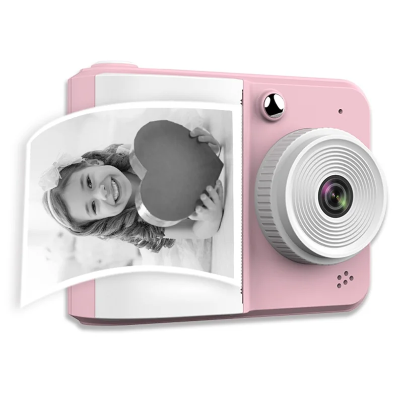 S7 2.4-inch Screen Mini Children HD Instant Camera Portable Photo Printer - Rosa