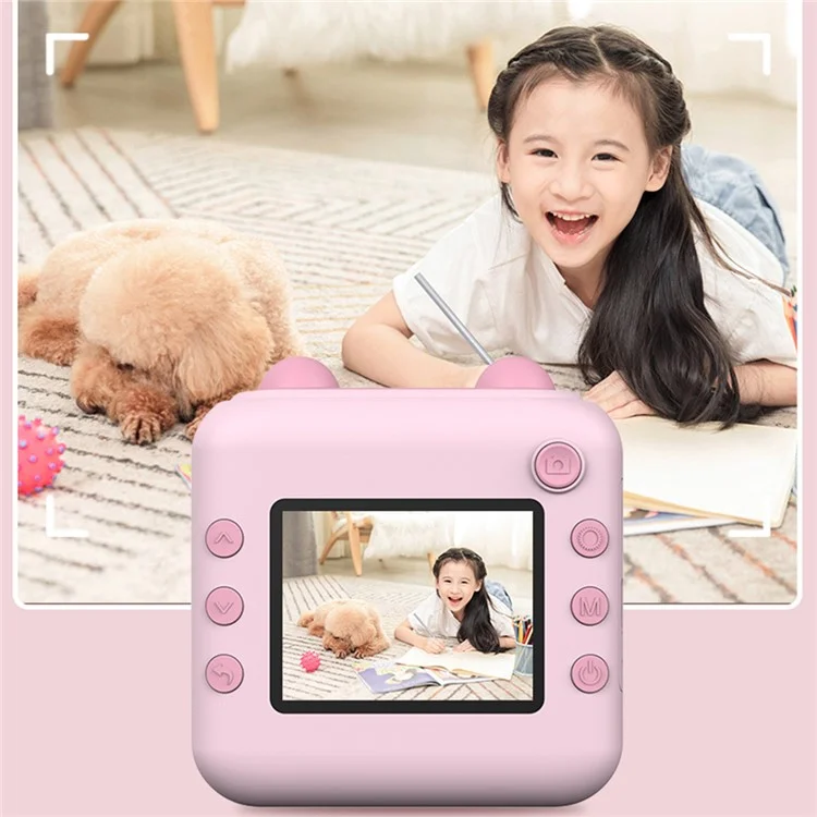 A22 2.4 Pulgadas Mini Kids HD Cámara Digital Digital Impresión de Fotografía Máquina de Impresión - Azul