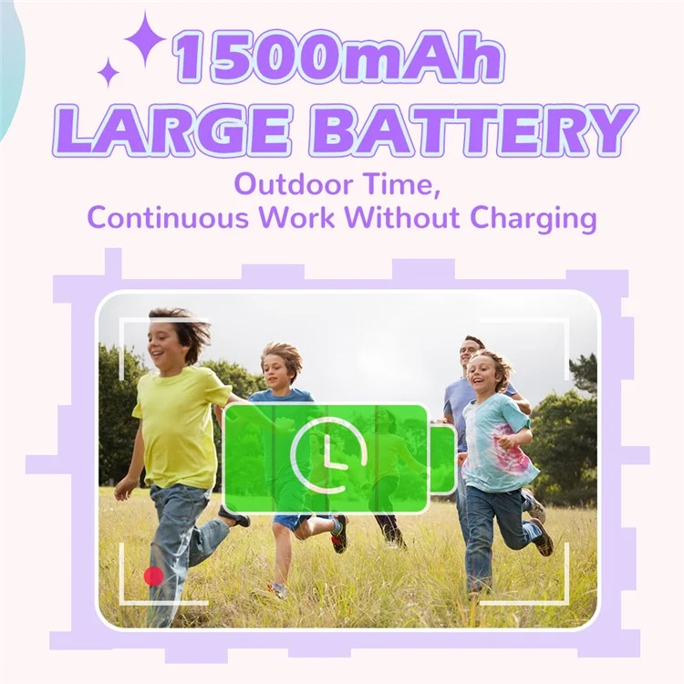 CP02 Cámara digital HD para niños con pantalla de 2.4 pulgadas y mini impresora térmica de fotos con tarjeta TF de 32GB + lector de tarjetas - Púrpura