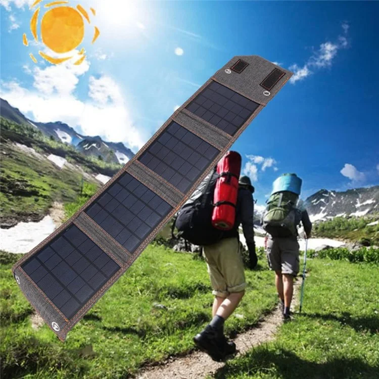 FSC-8W Faltbar 4 Solarpanel 8W Solar Cell Charger Mobile Power Bank Für Camping-wandern
