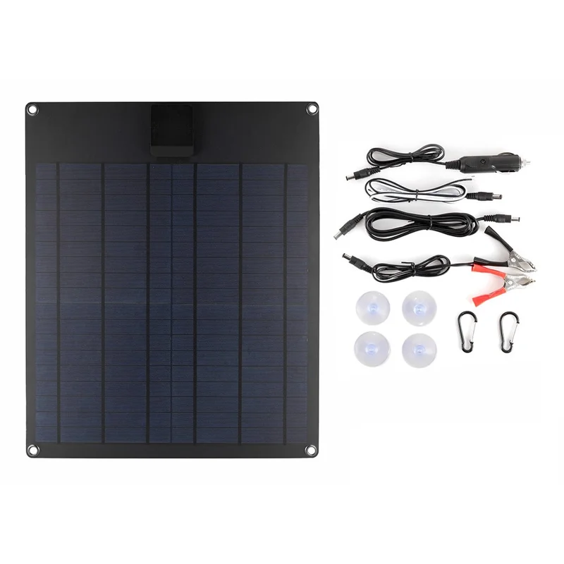 GKP415 18W 5V Polykrystallinsk Silicium Solcellepanel Oplader med Dobbelt USB-udgang og Controller til Telefon udendørs - Hvid