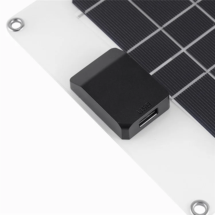 GKM215 5W 5V Monocrystalline Solar Panel Charger USB Port Portable for Cell Phone Camping Hiking Travel - Blue