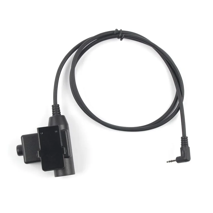 Für Motorola T6200C / T6200 / T5620 HD01 Bowman Elite II Walkie Talkie 7,1 mm Kopfhörer Mit U94 PTT -adapter - Schwarz