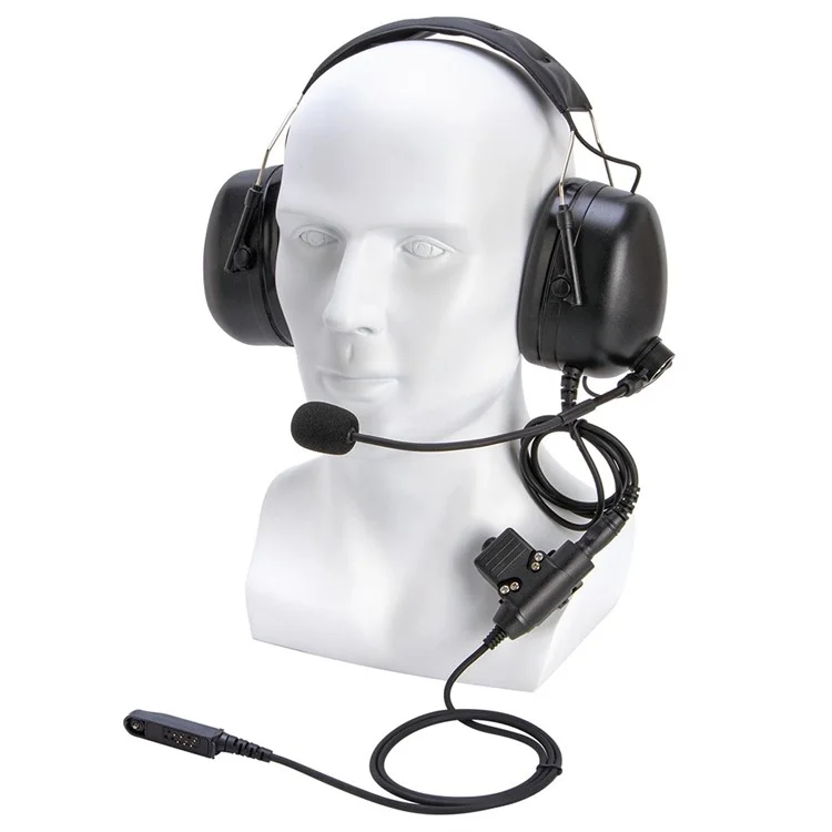 Per Baofeng Uv-9r / Uv-9r Plus / Cuffie Per Cuffie Per Walkie Tabellone Pilota BF-A58 Con Adattatore U94 PTT