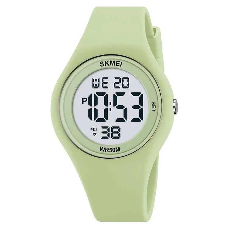 SKMEI 2317 Fashion Student Luminous Digital Watch All-Match Electronic Wrist Watch - Light Green