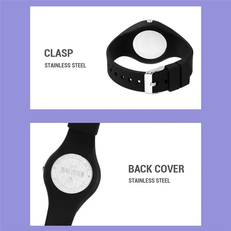 SKMEI 2317 Fashion Student Luminous Digital Watch All-Match Electronic Wrist Watch - Light Green