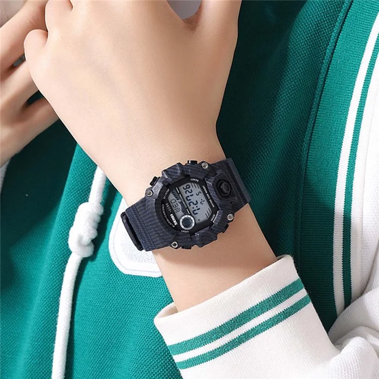 SKMEI 2288 Teenager Luminous Digital Watch Outdoor Sports Electronic Wrist Watch - Baby Blue