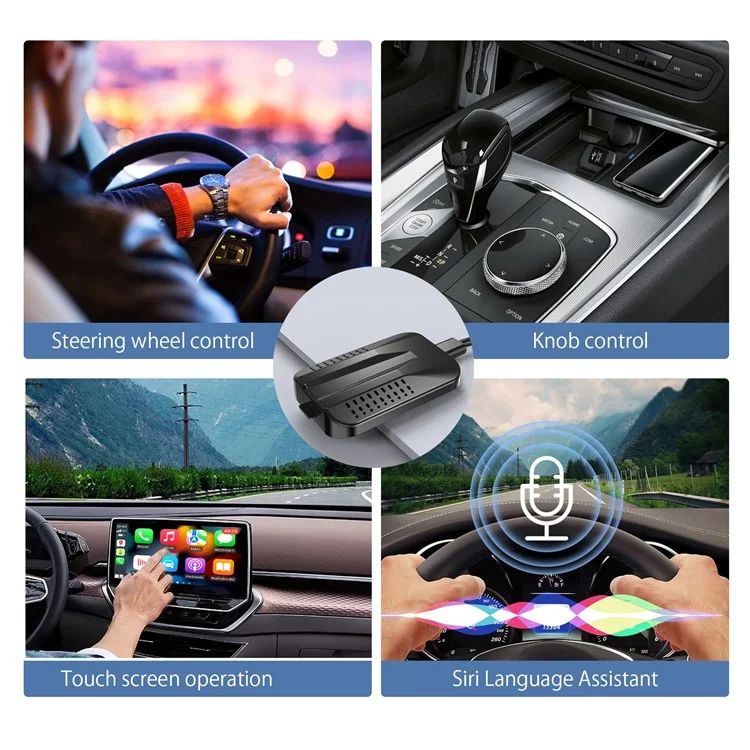 C9 Verdrahtet Mit Drahtlosen Carplay- Und Android Auto Box Android 11 Adapter Support TF -karte, 2 Gb+16 gb Speicher