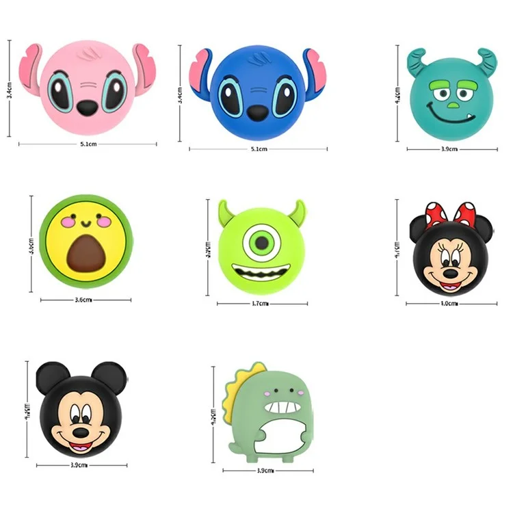 Para Airtag Bluetooth Tracker Case Silicone Cover With Protective Film For Kids Shoelaces / Correas - Dinosaurio