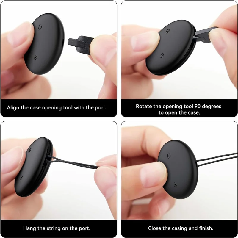 F10 Wireless Smart Tag Find My App Bluetooth-compatible Luggage Tracker Item Locator for iPhone - Blue