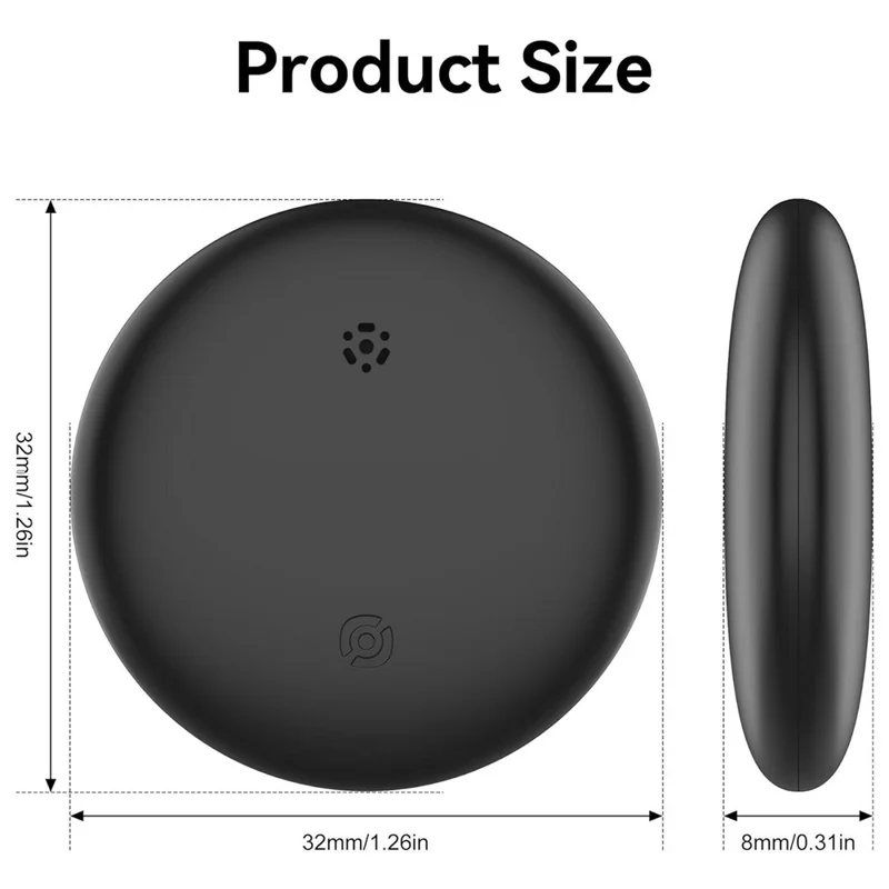 F10 Wireless Smart Tag Find My App Bluetooth-compatible Luggage Tracker Item Locator for iPhone - Blue