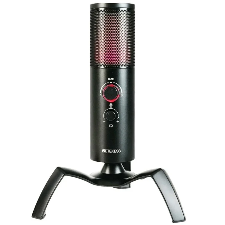 RETEKESS TG101 Live Streaming Wireless RGB Microphone for Gaming, Online Conference
