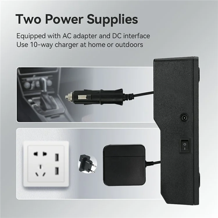 Retevis RTC22T Gang Mult-unit Gang Charger Walkie Talkie Dock Station Para RT22 / RT622 / RB19 / RB619 - Enchufe de Ee. Uu.
