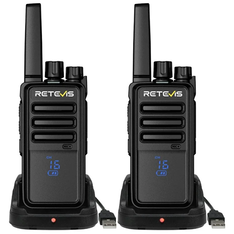 RETEVIS RT68H 2 pièces Talkies-walkies d'extérieur Radios bidirectionnelles avec écran d'affichage caché / 22 canaux US