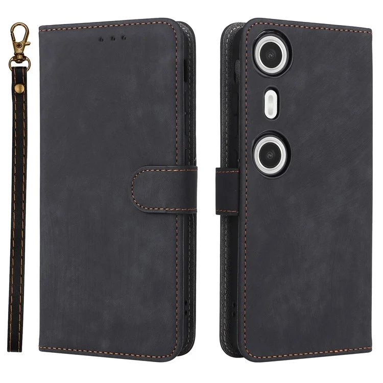 Pour XREAL Beam Pro Wallet Case RFID Blocking PU Leather Cover Stand View - Noir