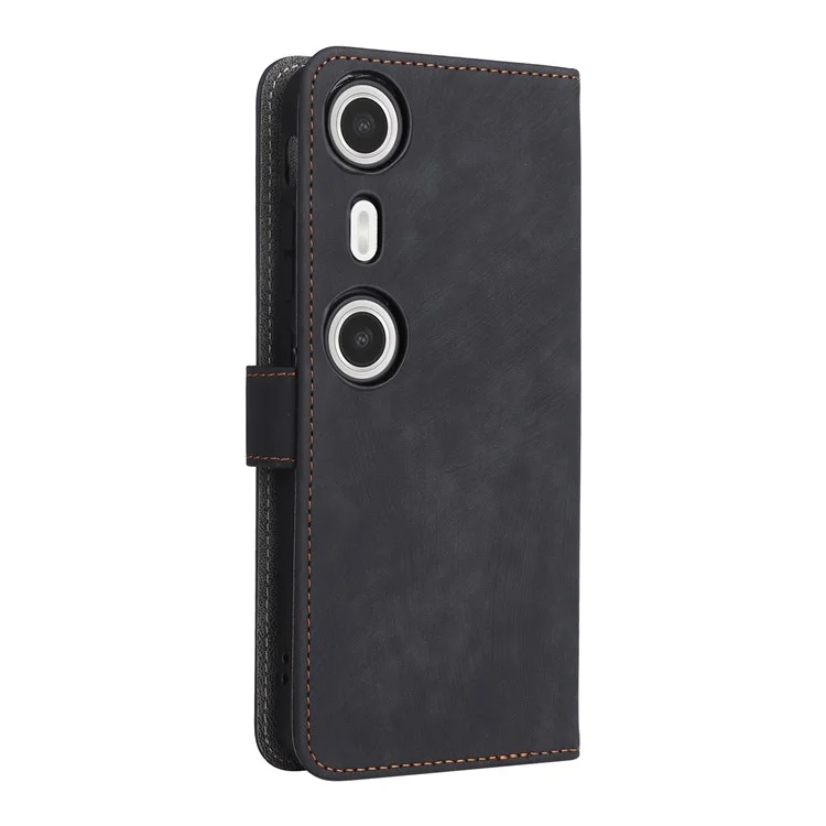 Pour XREAL Beam Pro Wallet Case RFID Blocking PU Leather Cover Stand View - Noir